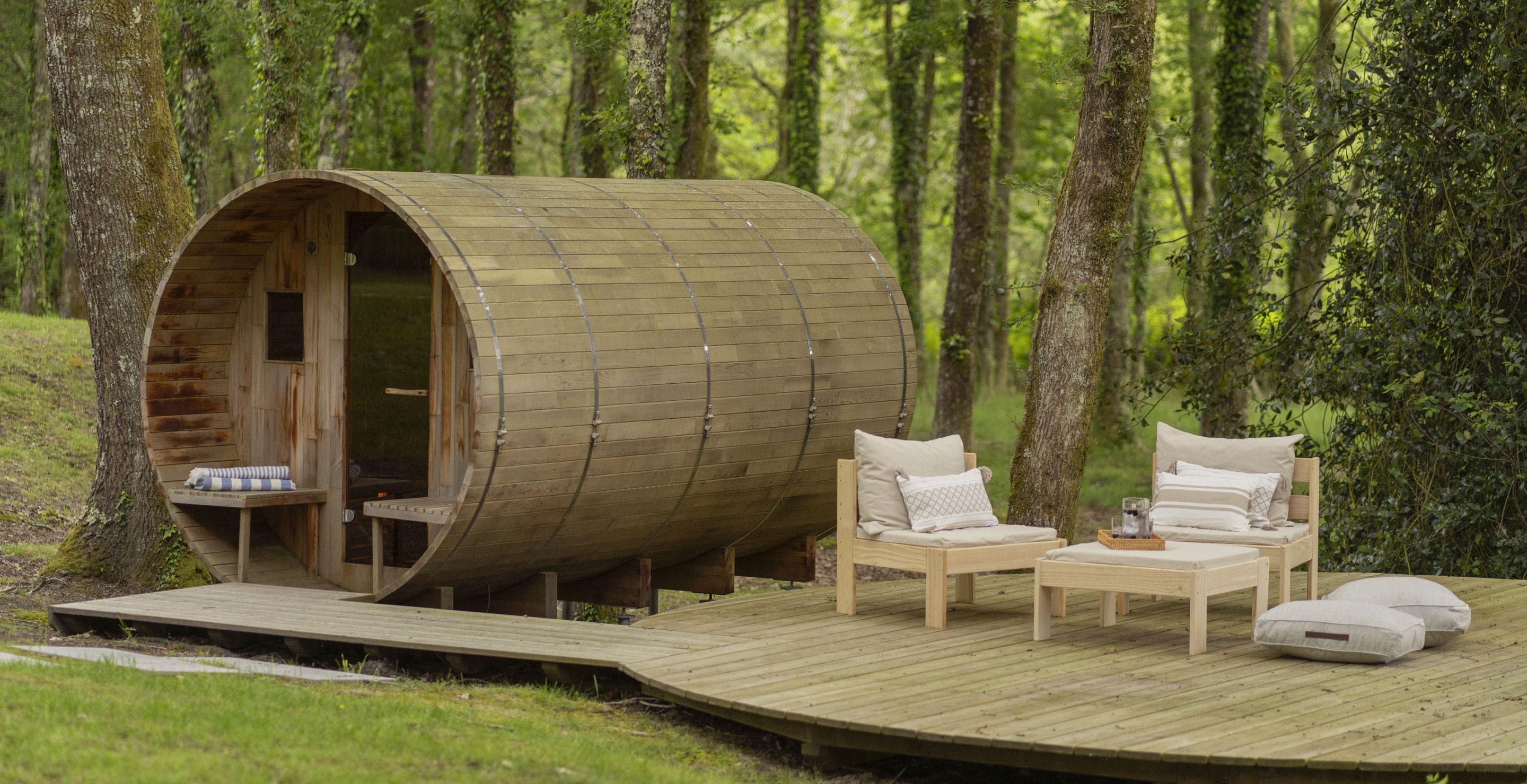 Natura,</br>legno,</br>relax. 