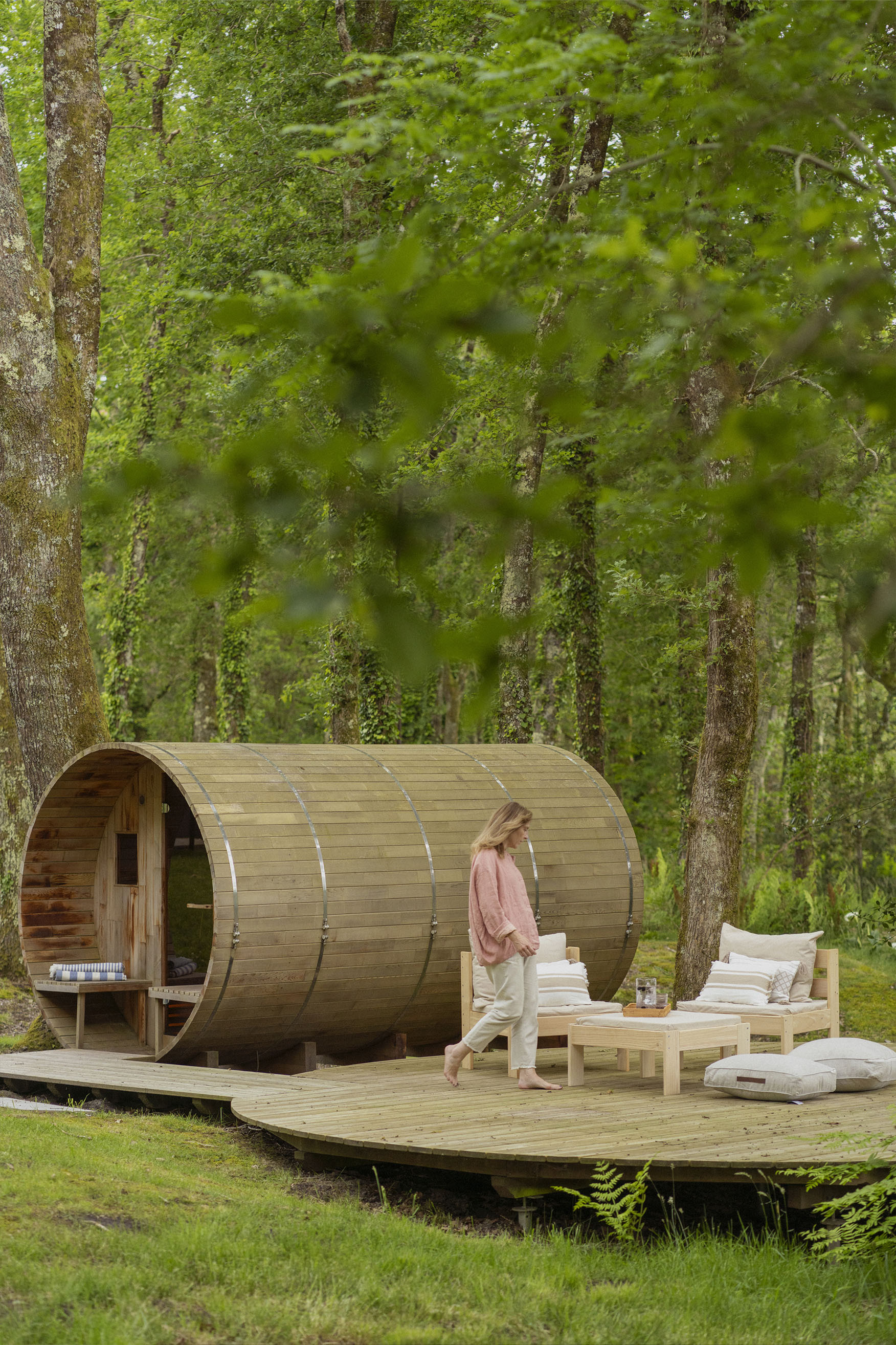 Natura,</br>legno,</br>relax. 