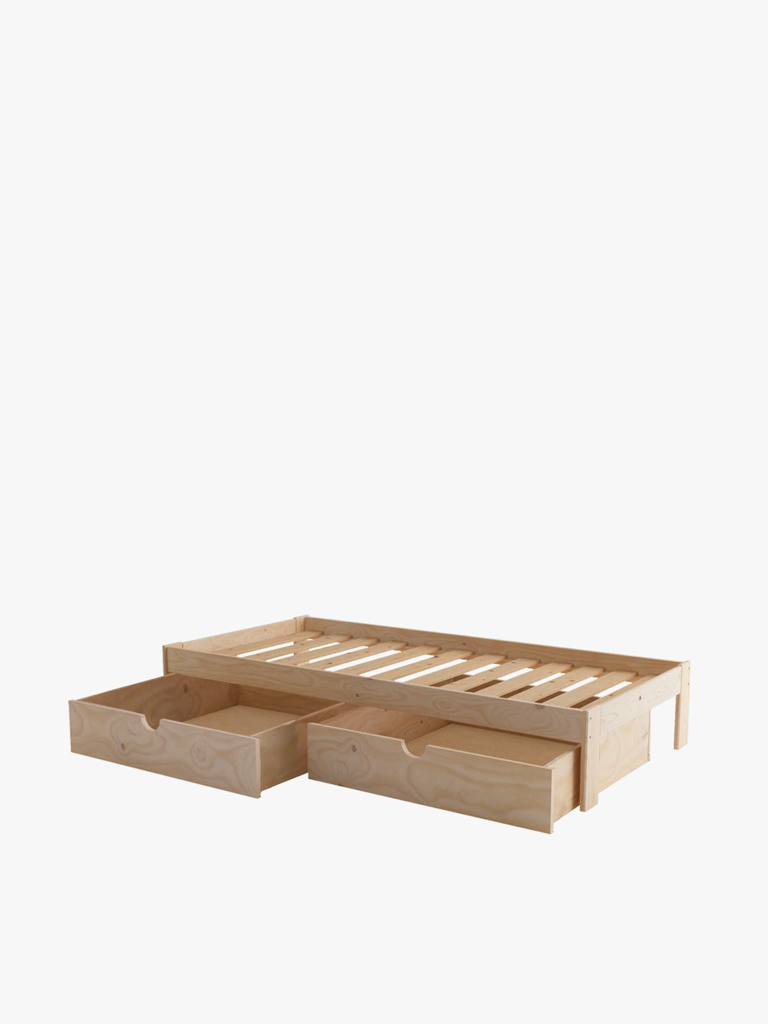 BASO letto singolo 90 con 2 cassetti