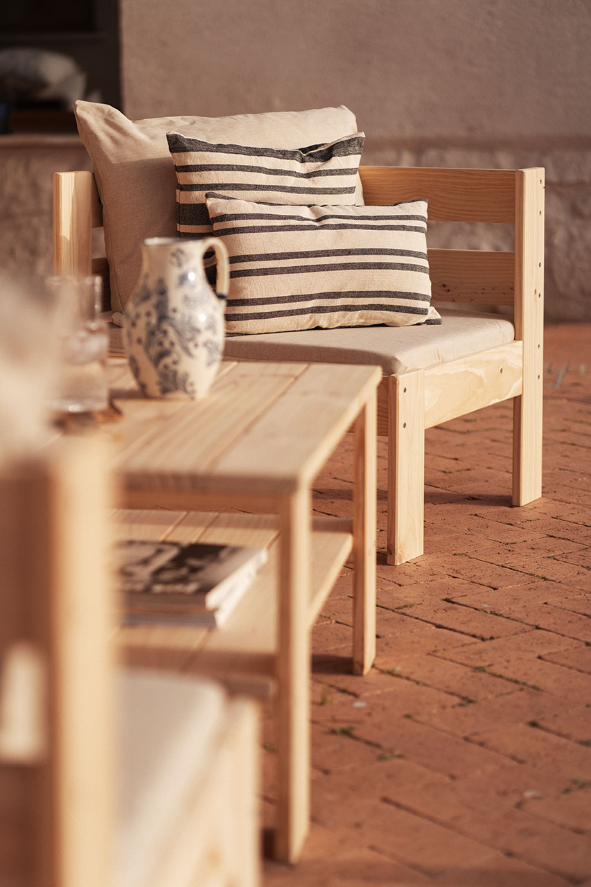 OREKA sillón modular con brazo derecho para exterior