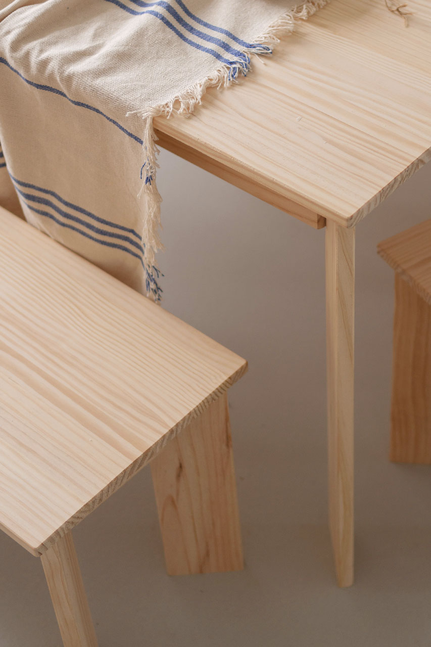 BATU banco de madera 150x35