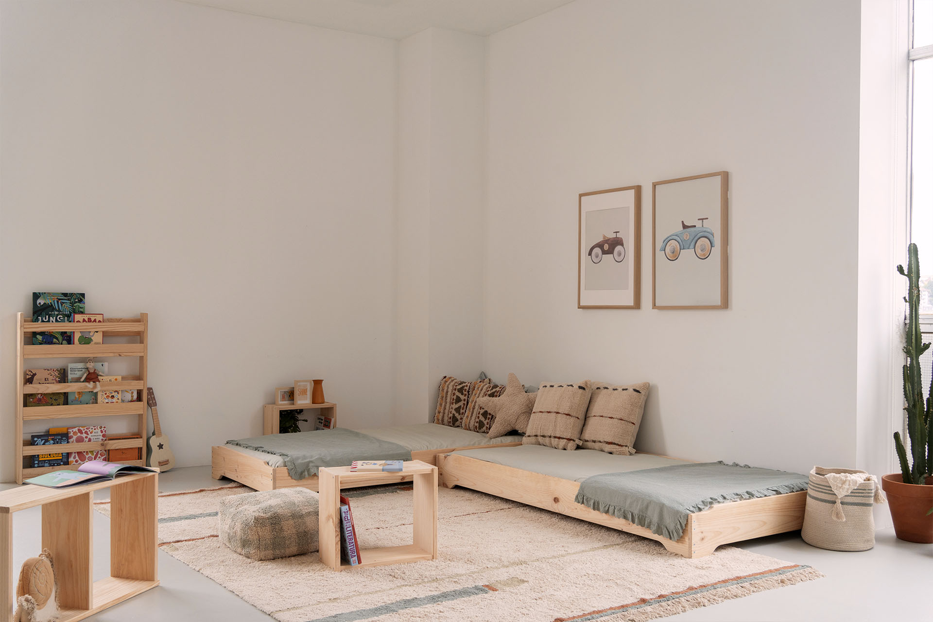MENDI cama montessori apilable 90 x 2 unidades