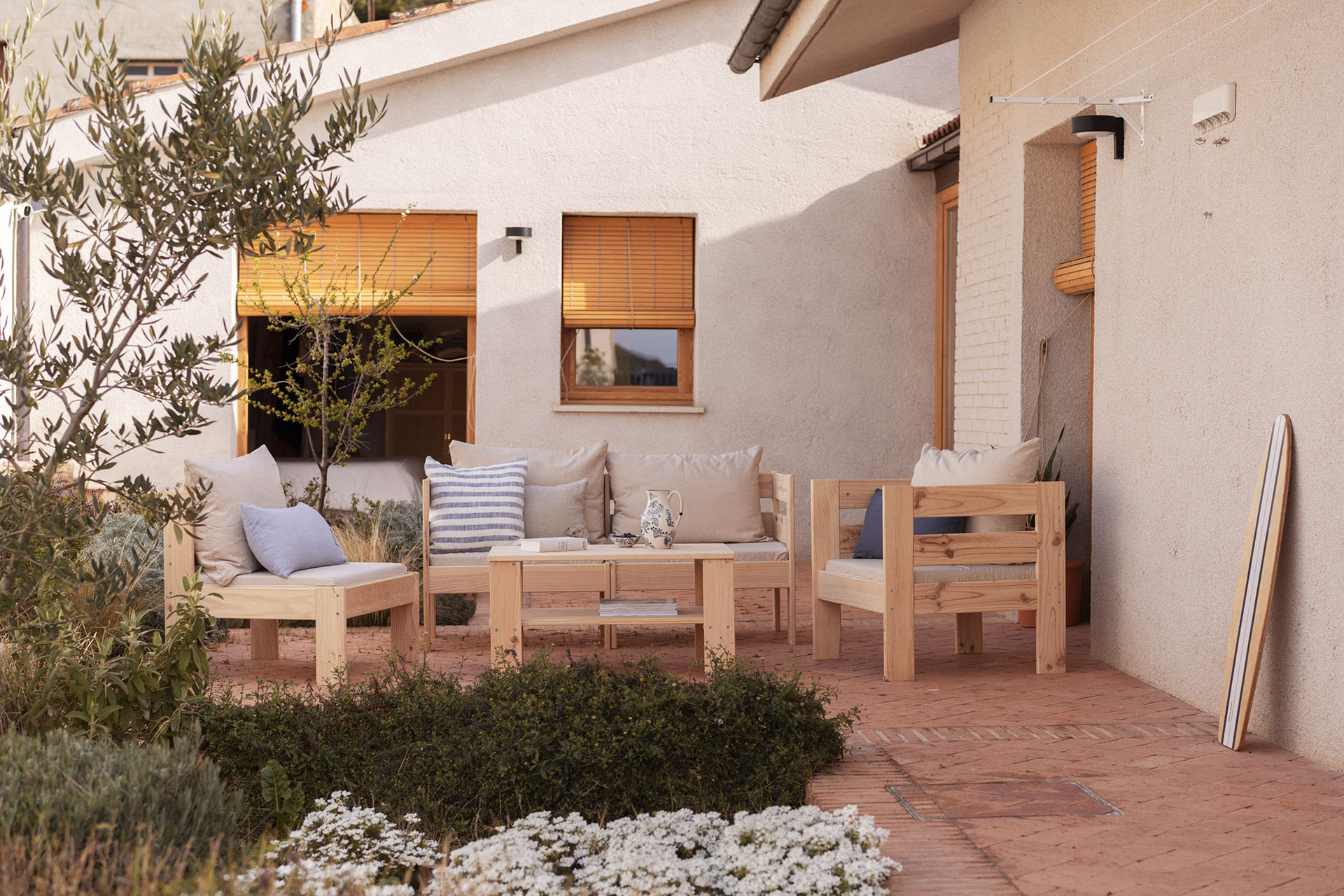 OREKA sillón modular con 2 brazos para exterior