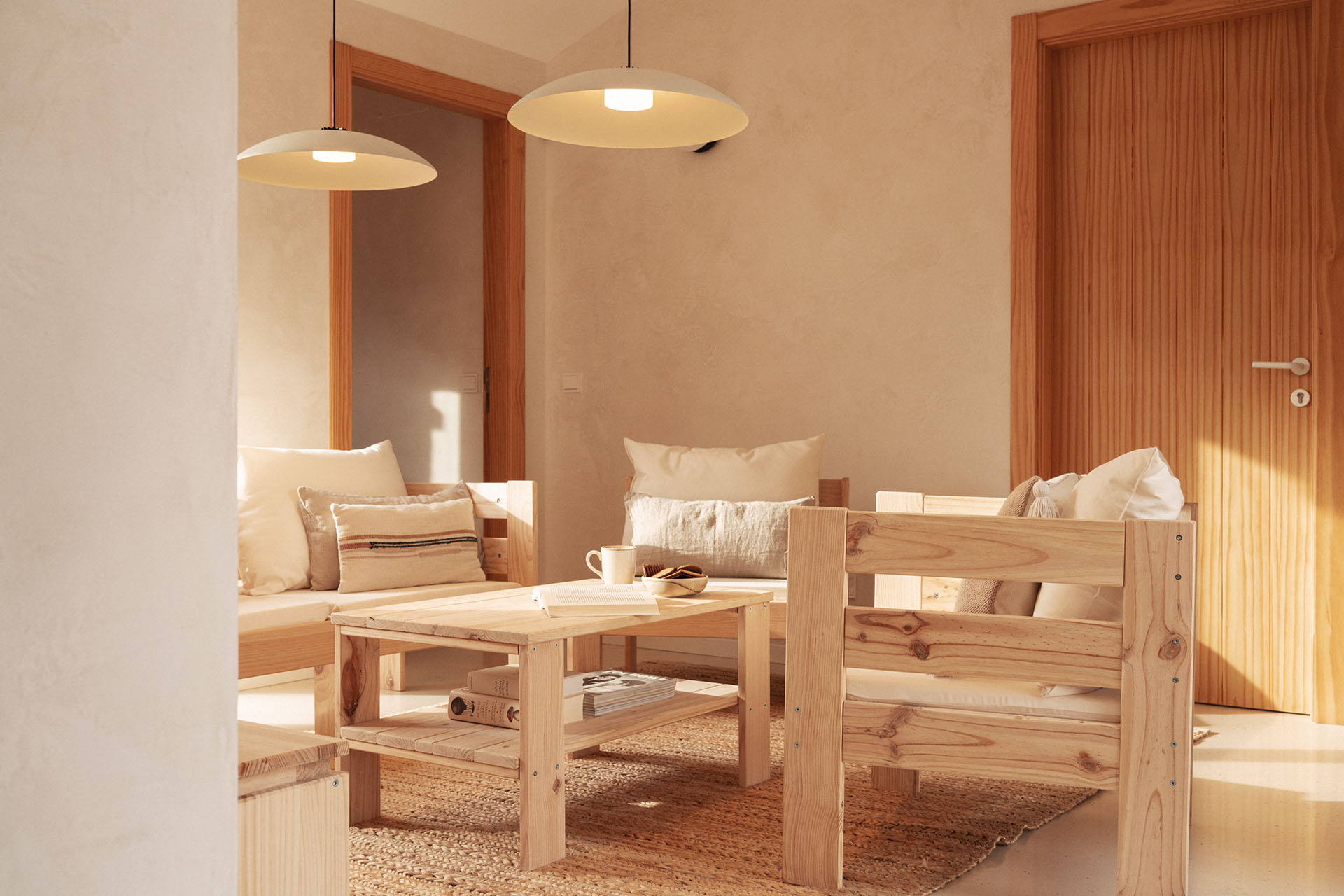 OREKA conjunto sofá modular con mesa
