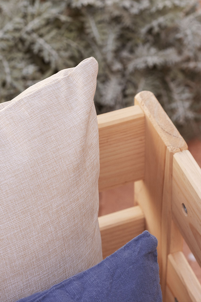 OREKA sillón modular con 2 brazos para exterior