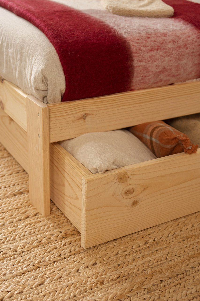 BASO cama individual 80 con 1 cajón