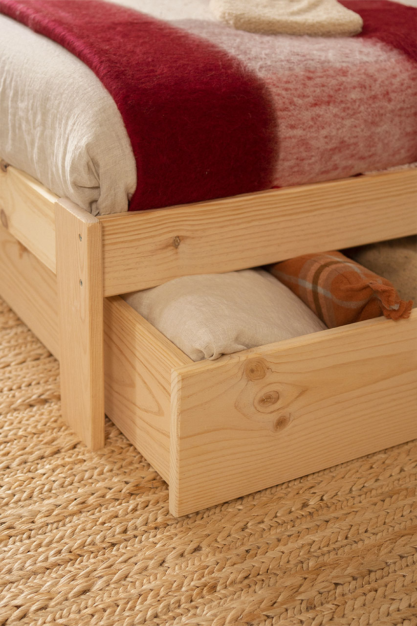 BASO cama individual 90 con 2 cajones