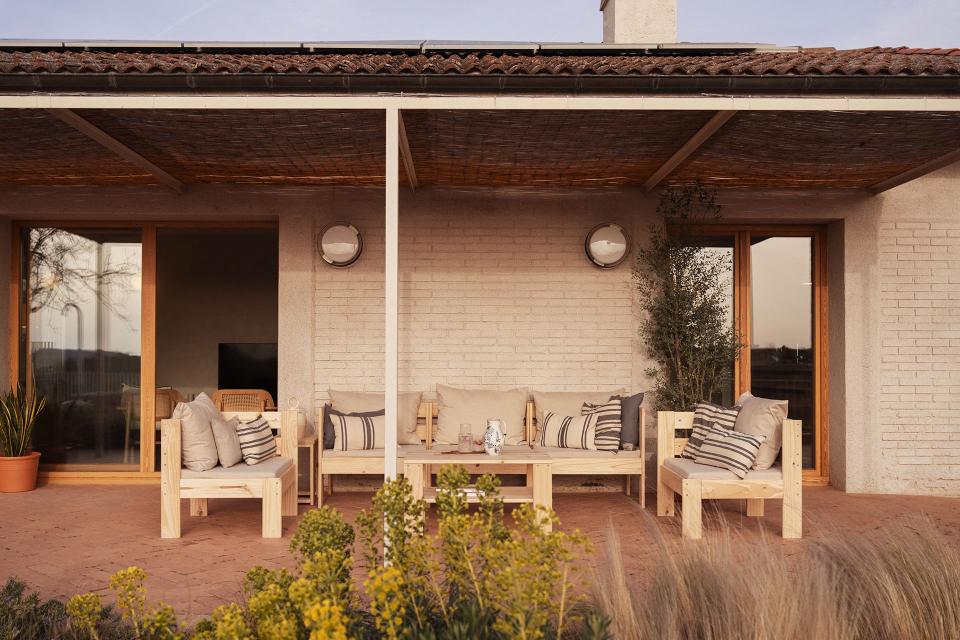 OREKA sillón modular con brazo izquierdo para exterior