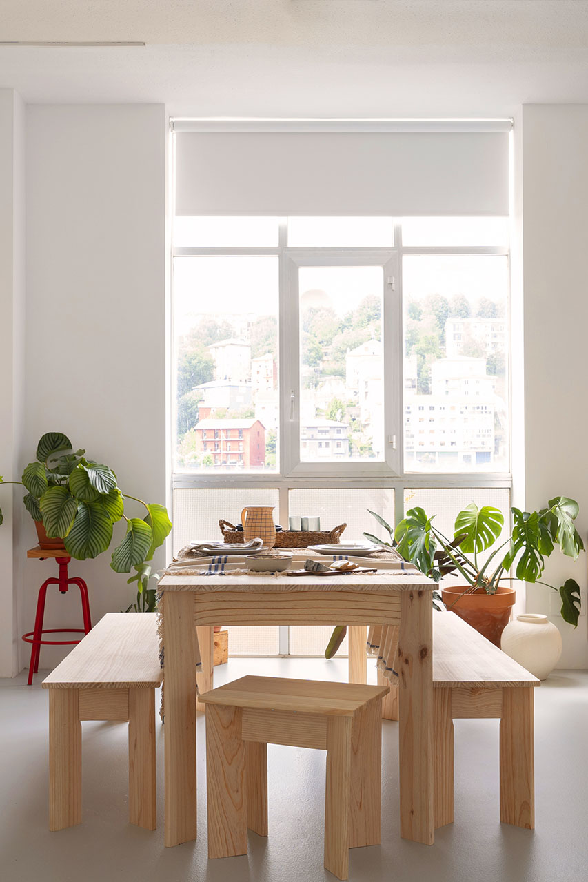 BATU banco de madera 150x35