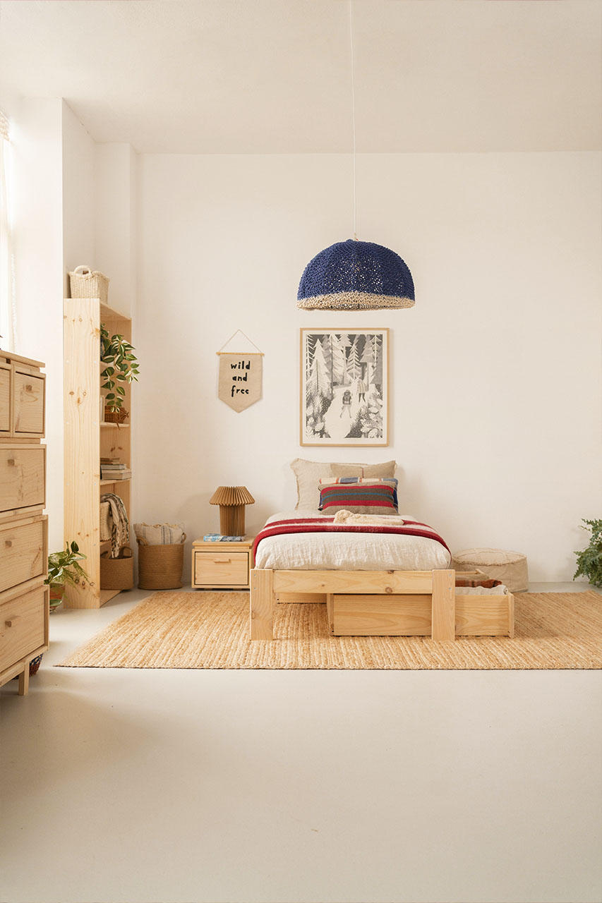 BASO cama individual 90 con 2 cajones