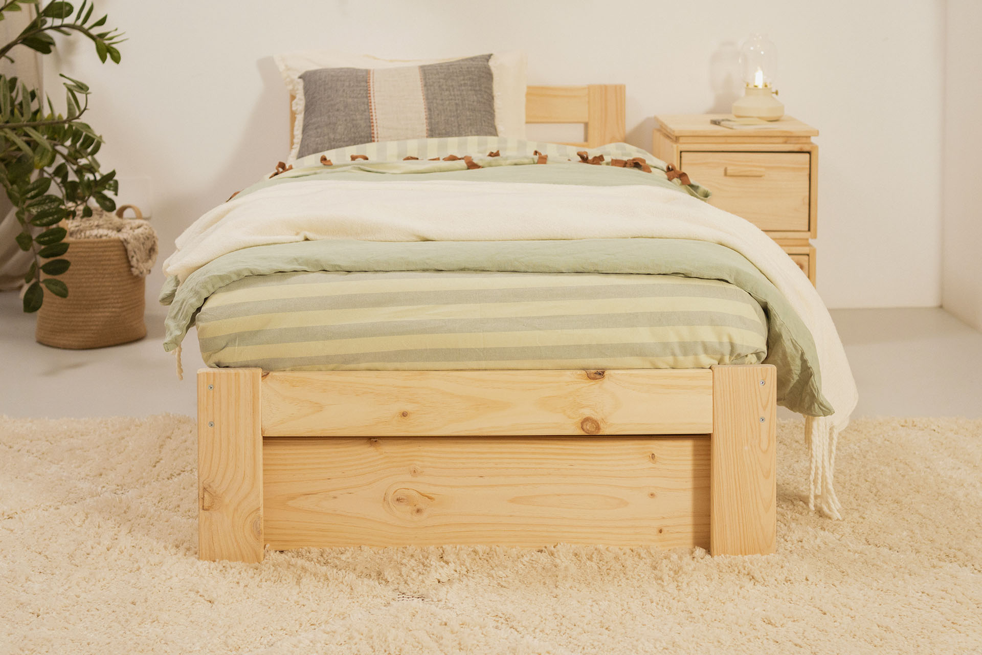 LORE cama individual 90 con 2 cajones